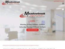 Tablet Screenshot of meadowbrookbirmingham.com